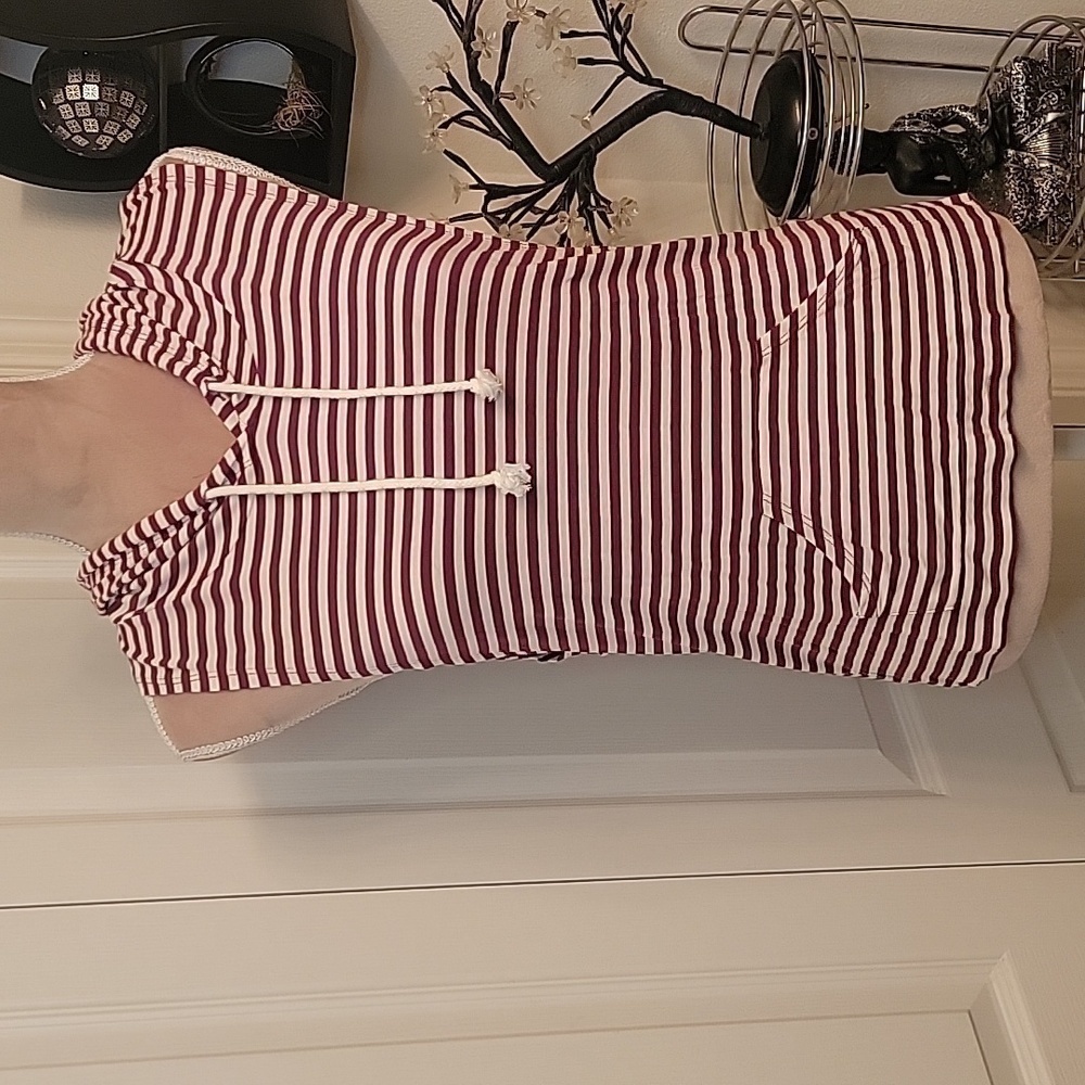 Charlotte Russe Size M sleeveless Hoodie with Exaggerated Arm Holes, NWOT